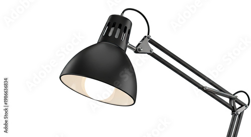 Black Architect Desk Lamp with Adjustable Arm