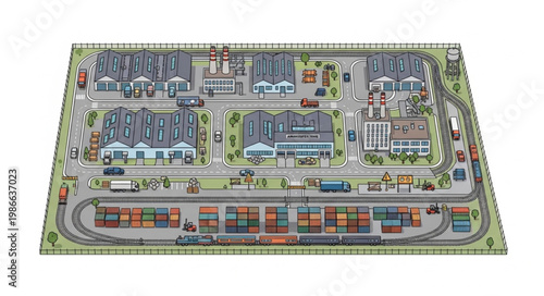 Detailed Aerial View of a Miniature Cityscape Model.