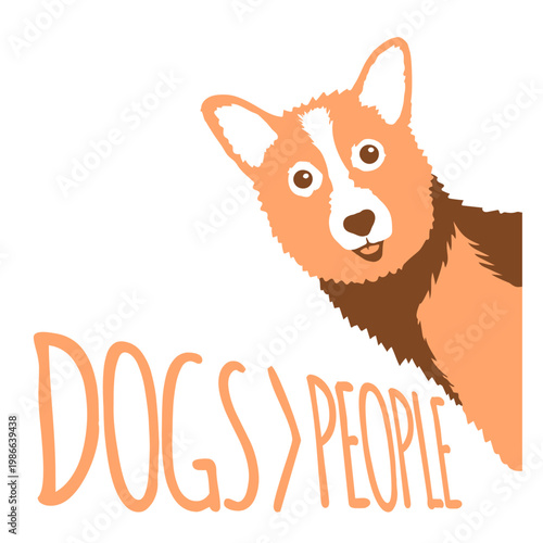 Dogs Over People – the ultimate quote for every dog lover who prefers paws over people. Honest, funny and relatable for introverts and antisocial souls who would always choose their dog first.
