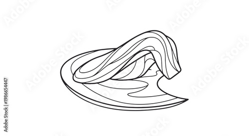 Onion, sliced onion, onion slice, vegetable icon, food illustration