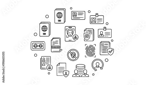 Kitchen utensils and food icons - cooking and dining essentials with food packaging line art flat design kitchen tool utensils essentials chopsticks colander microwave saucepan kitchenware