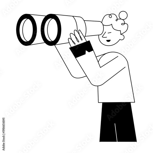 A doodle style illustration showing forecasting
