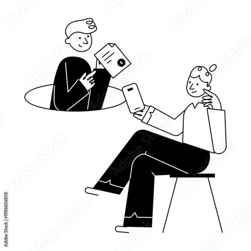 A sketchy style illustration representing bad idea
