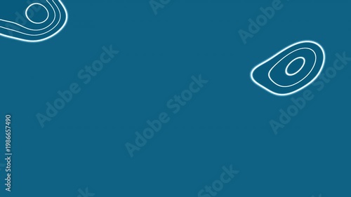 Abstract blue topographic contour lines glowing motion graphic loop.