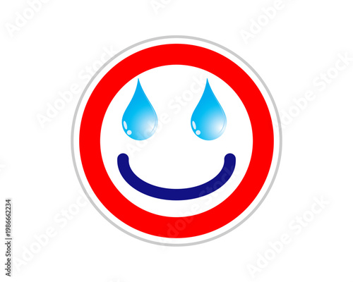water drop sign