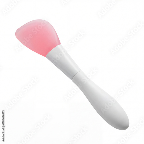 Reusable Silicone Face Mask Brush on White Background for Smooth Spa Application and Skincare Hygiene
