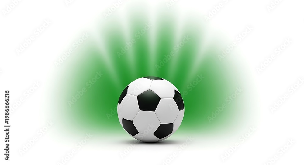 Naklejka premium A football ready to be kicked
