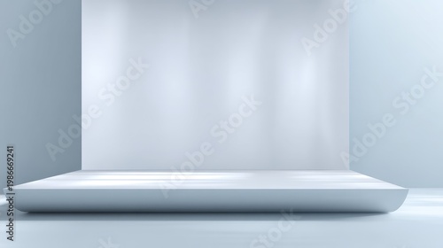 Bright and Minimalistic Studio Background Ideal for Product Photography and Creative Displays in Contemporary Design