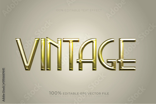 aged vintage editable text