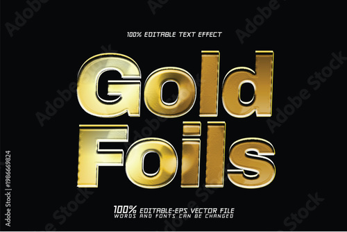 gold foil text