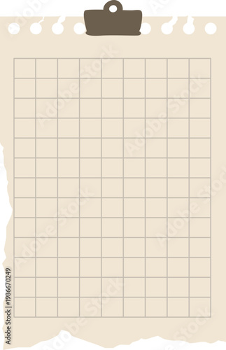 Ripped Notebook Papper Illustration