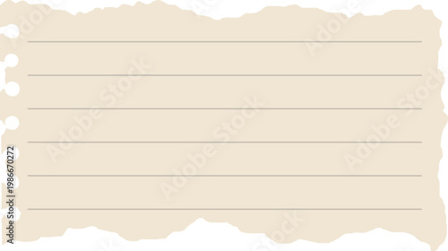 Ripped Notebook Papper Illustration