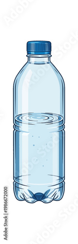 Refreshing Water Bottle: Hydration and Purity in Every Drop.