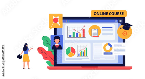 Online Course Learning Platform with Business Analytics Dashboard.