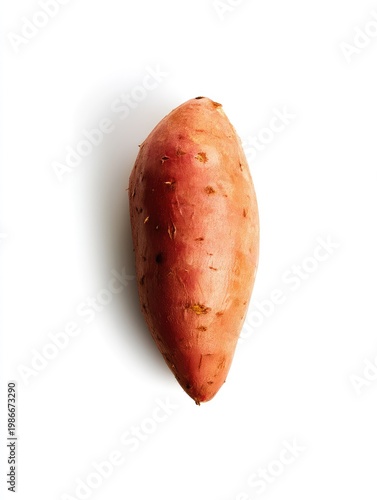 Fresh and Delicious Sweet Potato Isolated on White Background for Healthy Food Concepts