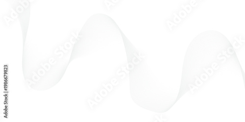 Abstract gradient wave Futuristic gray white abstract background. geometric flowing web smoke sound music digital blend curve line texture backgound.