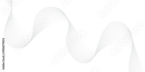 Abstract gradient wave Futuristic gray white abstract background. geometric flowing web smoke sound music digital blend curve line texture backgound.