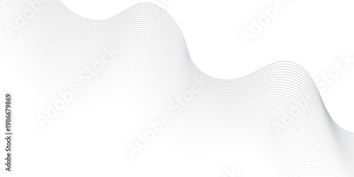 Abstract gradient wave Futuristic gray white abstract background. geometric flowing web smoke sound music digital blend curve line texture backgound.