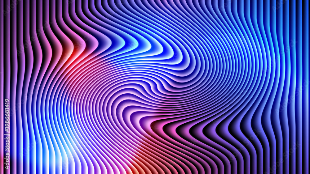 Fototapeta premium Vibrant Gradient Wave Pattern Background