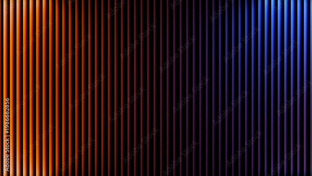 Obraz premium abstract gradient background with orange and blue vertical lines