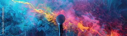 An abstract watercolor expression of a tumultuous storm raging over a rugged coastline  ,watercolor