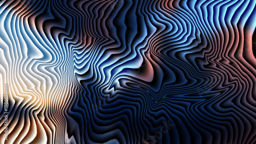 Vibrant abstract wavy pattern with gradient colors