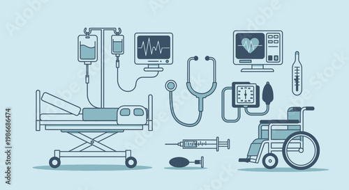 Medical equipment and healthcare tools.