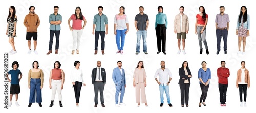 Foto Diverse group of people standing