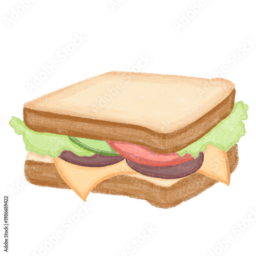 Delicious Ham And Cheese Sandwich