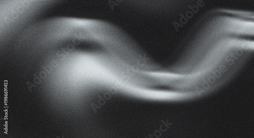 Foto Abstract black and white image featuring a blurry indistinct human form and flow