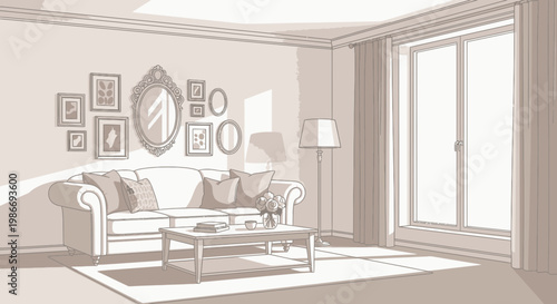 Modern Living Room Furniture Sofa Set.