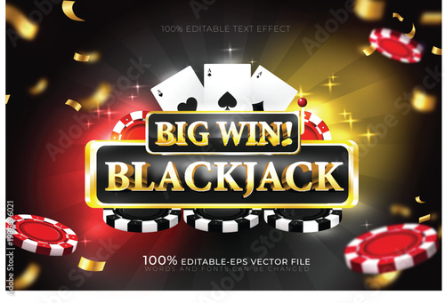 black jack illustration win