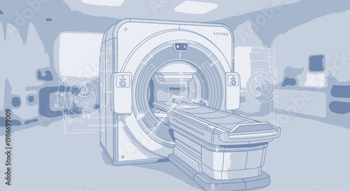 MRI Machine Medical Imaging Device.