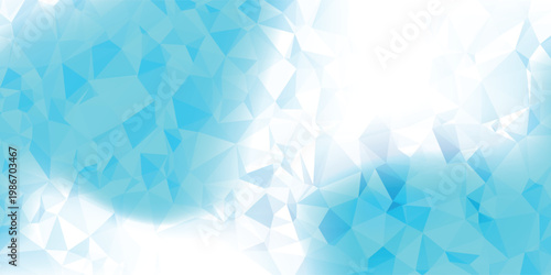 Creative geometric pattern with soft blue and white tones, experimental layout and layered gradient depth, graphic illustration