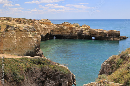 Bay on the Algarve coast, Albufeira, Portugal