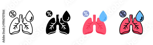 Blood Oxygen Icon Pack In Multiple Styles