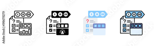 Tele Triage icon set multiple style collection