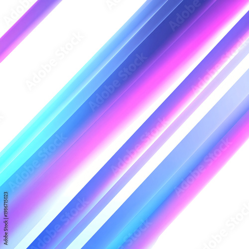 Neon Light Glow Diagonal Stripe Gradient Blue Pink Background