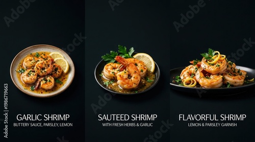 Wallpaper Mural Delicious Shrimp Dishes - Garlic, Sauteed, and Flavorful Cuisine. Torontodigital.ca