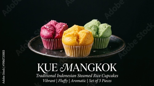 Wallpaper Mural Delicious Kue Mangkok - Traditional Indonesian Steamed Rice Cakes. Torontodigital.ca