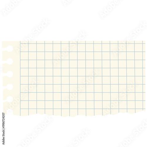 Torn Ripped Notebook Papper Illustration