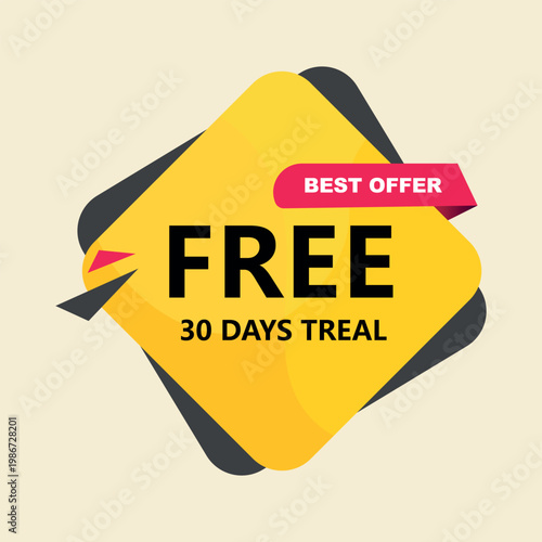 Flat vector illustration for marketing, subscription services, and special discounts.