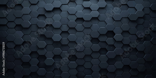Abstract Hexagon Pattern Texture: A striking close-up showcases a repeating hexagonal pattern, offering a modern. for Website. Background, Branding