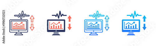 Health Trend Analysis Icon Pack In Multiple Styles