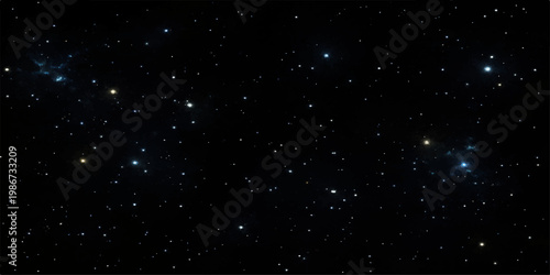 Abstract Celestial Symphony: A breathtaking view of the night sky, speckled with countless stars, some clustered into familiar constellations. for Website. Background, Branding