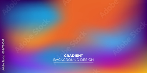 Dreamy abstract gradient background featuring a blend of purple blue and orange colors creating a dreamy and ethereal atmosphere for design elements and for various applications.