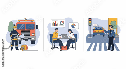 Fire Cop Doc Men Help Us All In Public Jobs To Save Life Fast Now