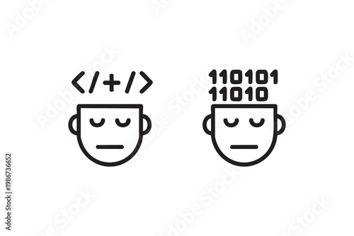 Developer And Programming Icons Collection For Technology Projects