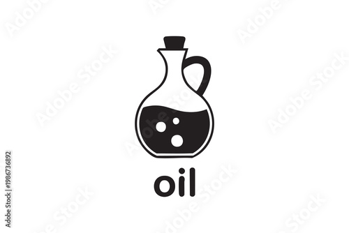 Fuel And Oil Container Outline Icon For Industrial Applications