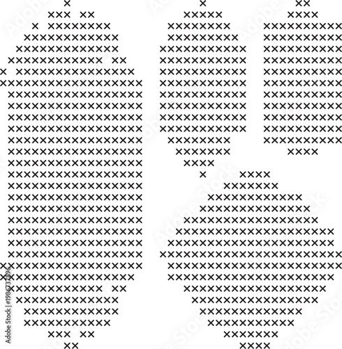 Abstract X Pattern Background with Minimal Monochrome Texture Design